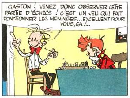 Gaston Lagaffe échecs