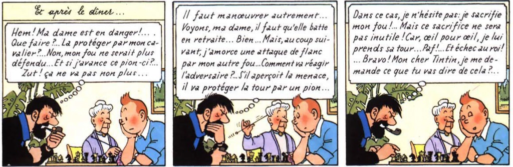 Tintin et le jeu d'échecs