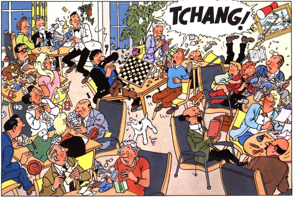 Tintin et le jeu d'échecs