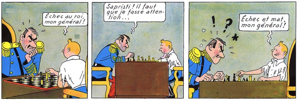 Tintin et le jeu d'échecs
