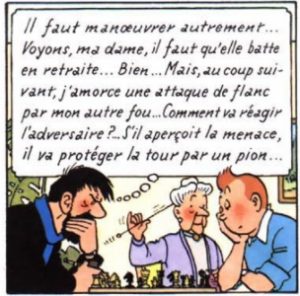 Tintin et le jeu d'échecs